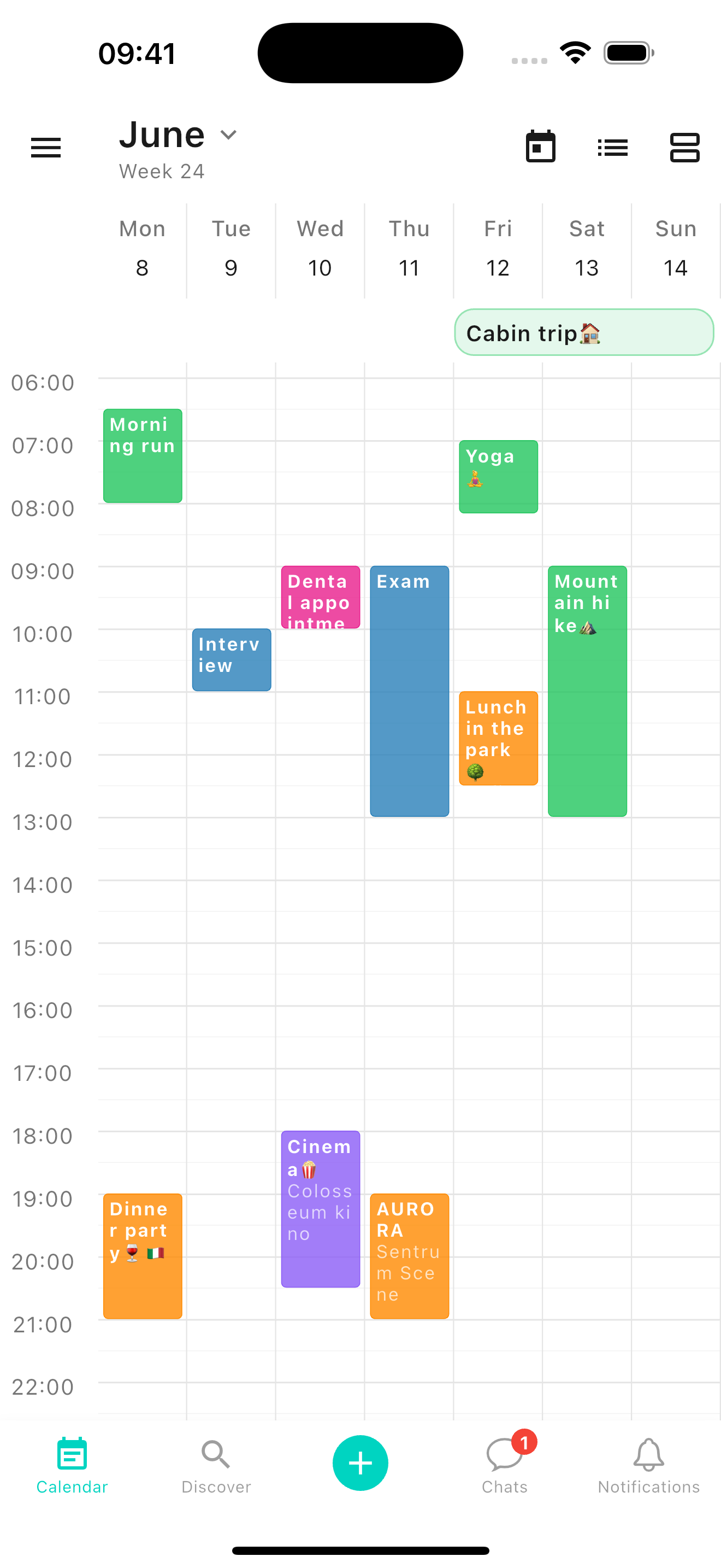 ZynkUp shared calendar view