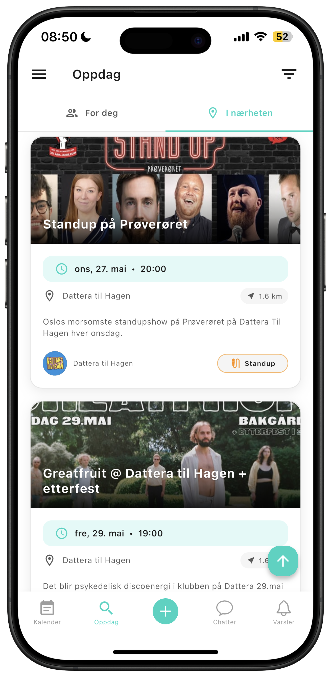 Discover events in ZynkUp