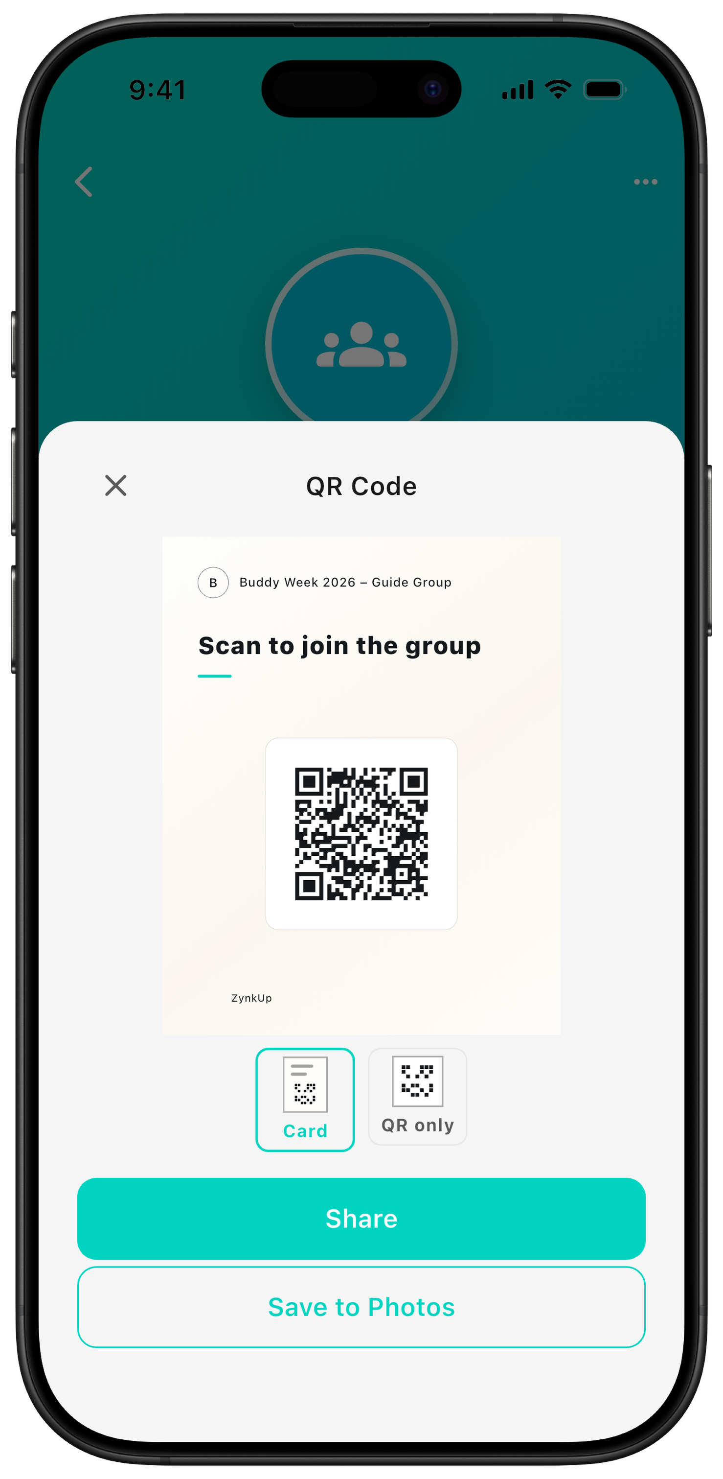 QR code to join the group