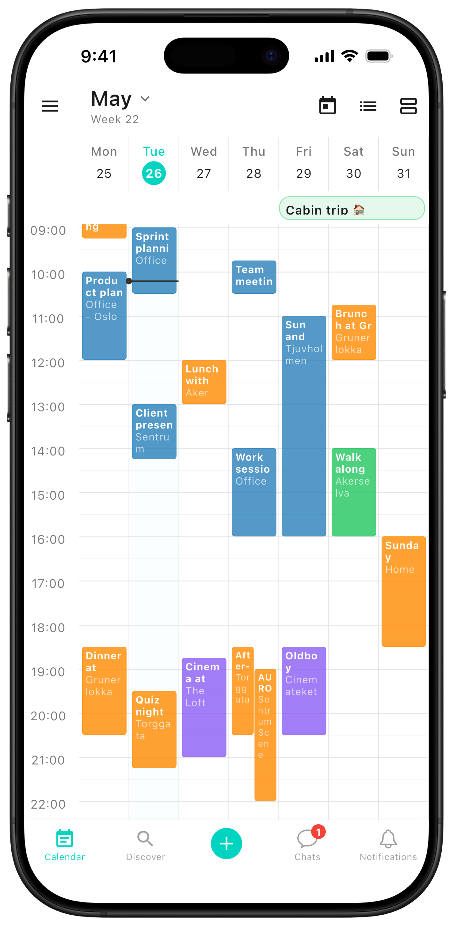 Calendar in ZynkUp