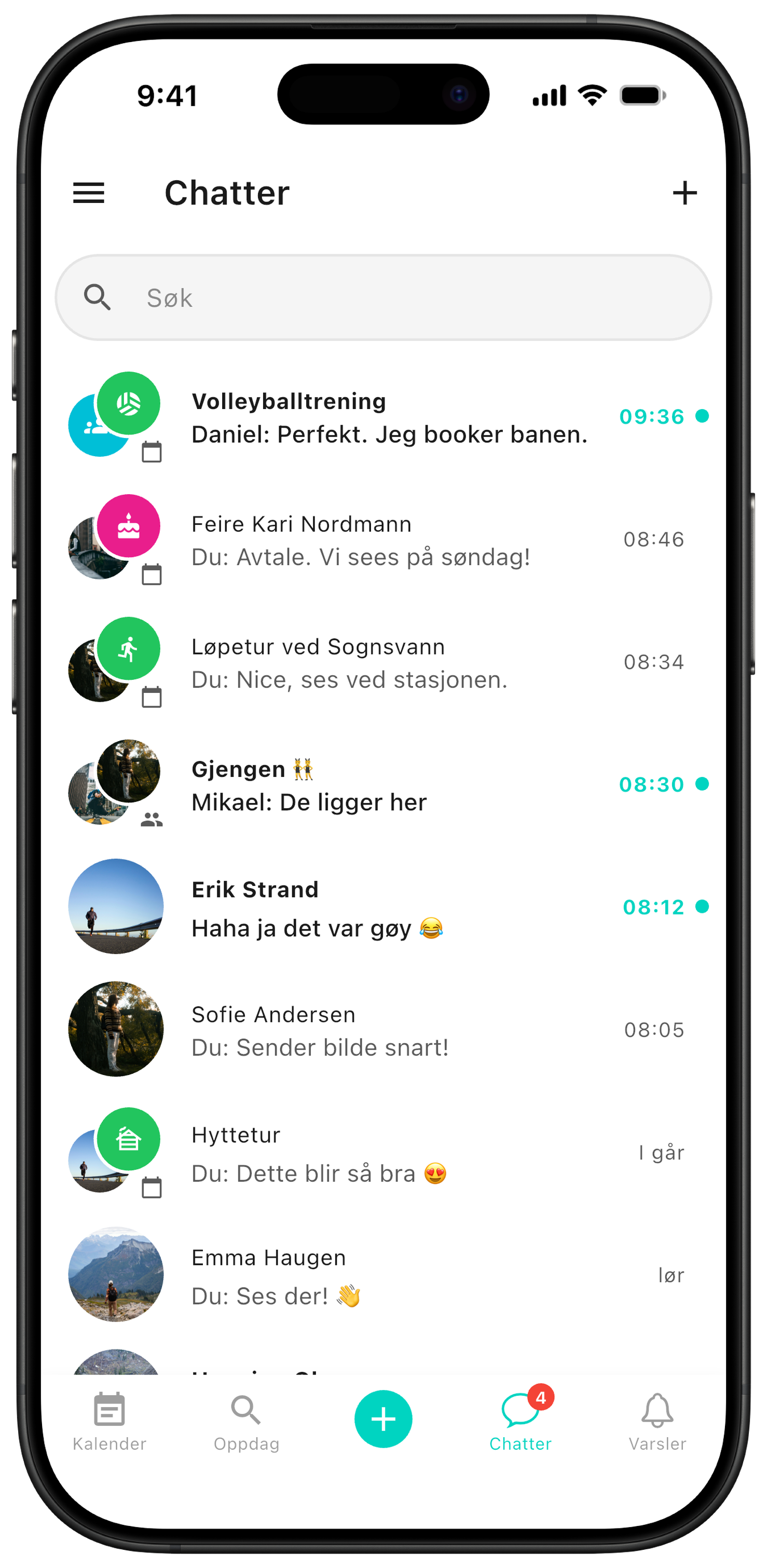Meldingsoversikt i ZynkUp